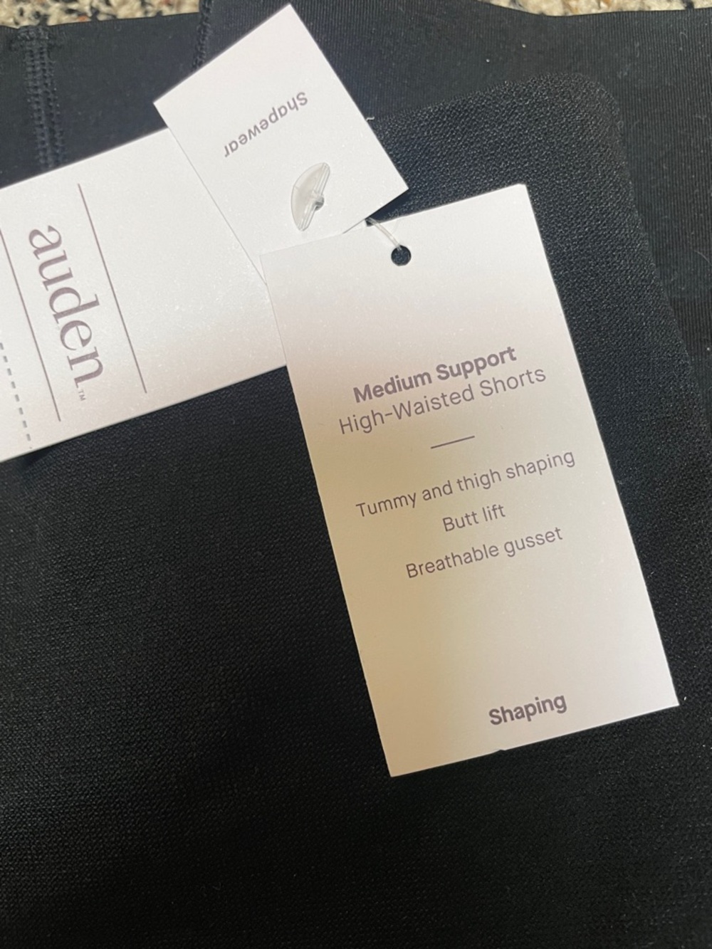 Auden High-Waist Shaping Black Shorts Size XS | NWT - Picture 4 of 5